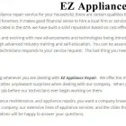 Entreprises 4 image EZ APPLIANCE REPAIR Home Appliances Installation & Repair dans London ON
