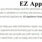 Entreprises 10 image EZ APPLIANCE REPAIR Home Appliances Installation & Repair dans London ON
