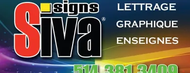 Entreprises 9 image ENSEIGNES SIVA Signs, Banners & Display Systems dans Montréal QC